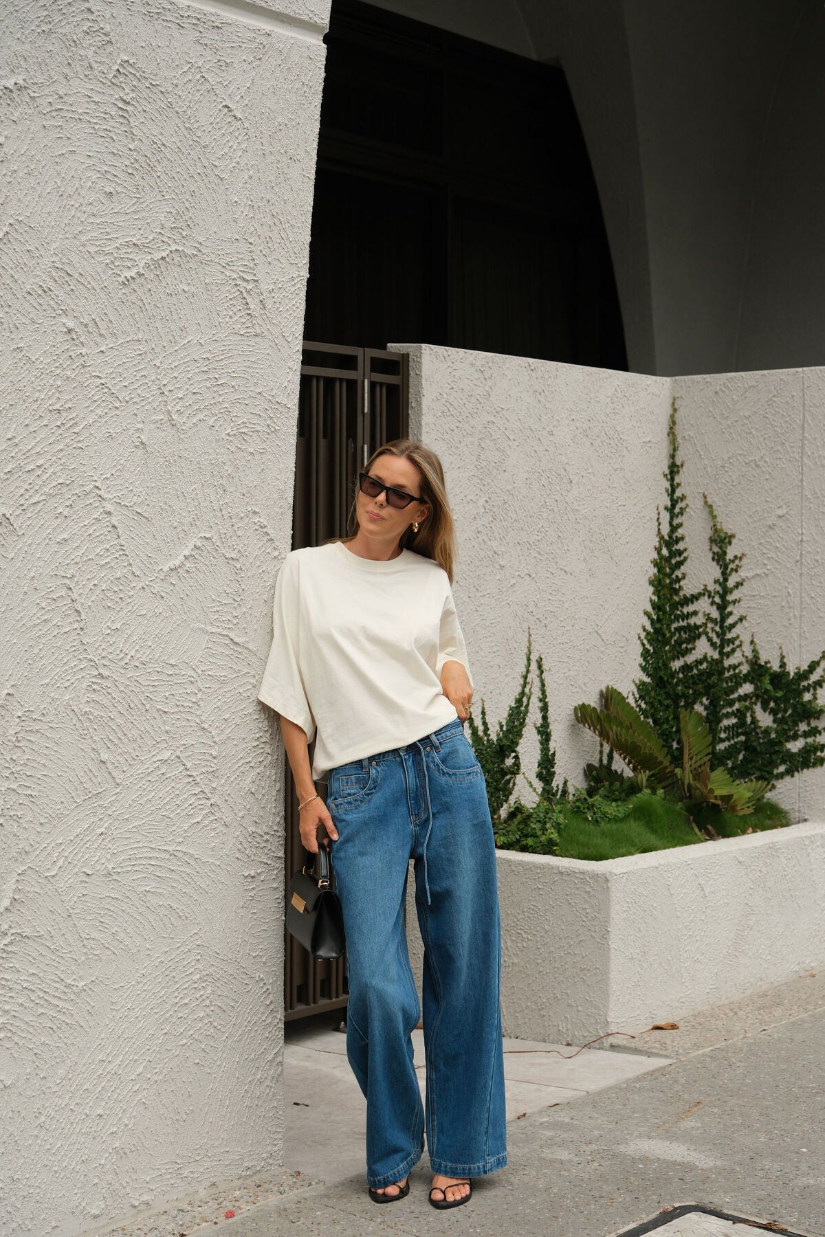 Lucy Relaxed Sleeve Tee | Milk