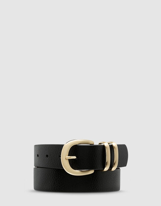 Let it Be Belt | Black/Gold