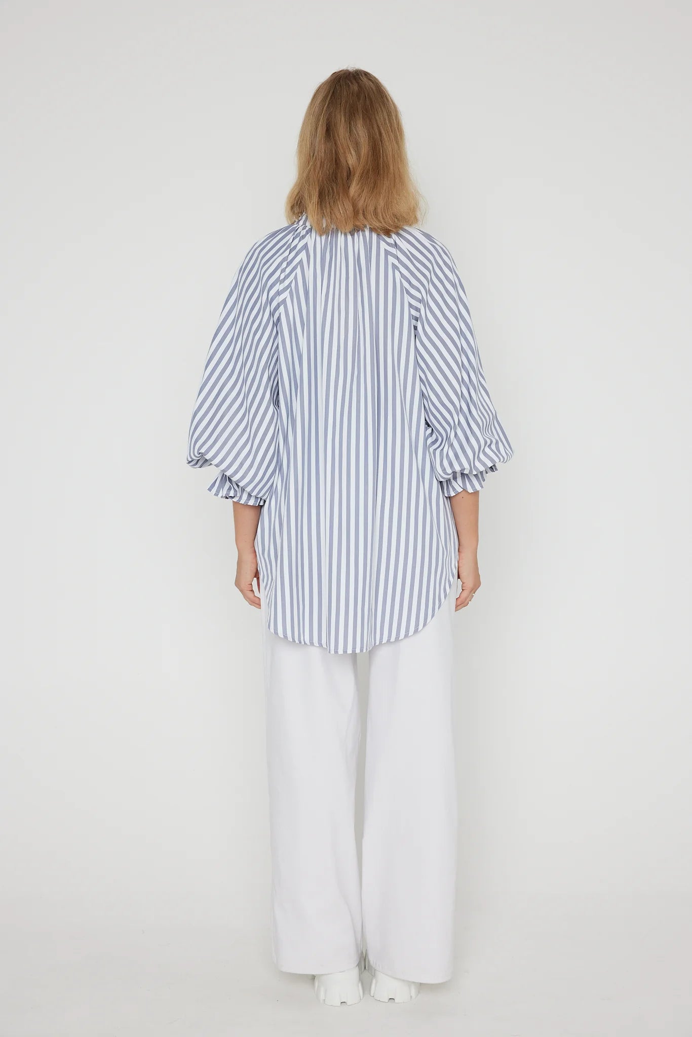 Danill Blouse | Grey Stripe
