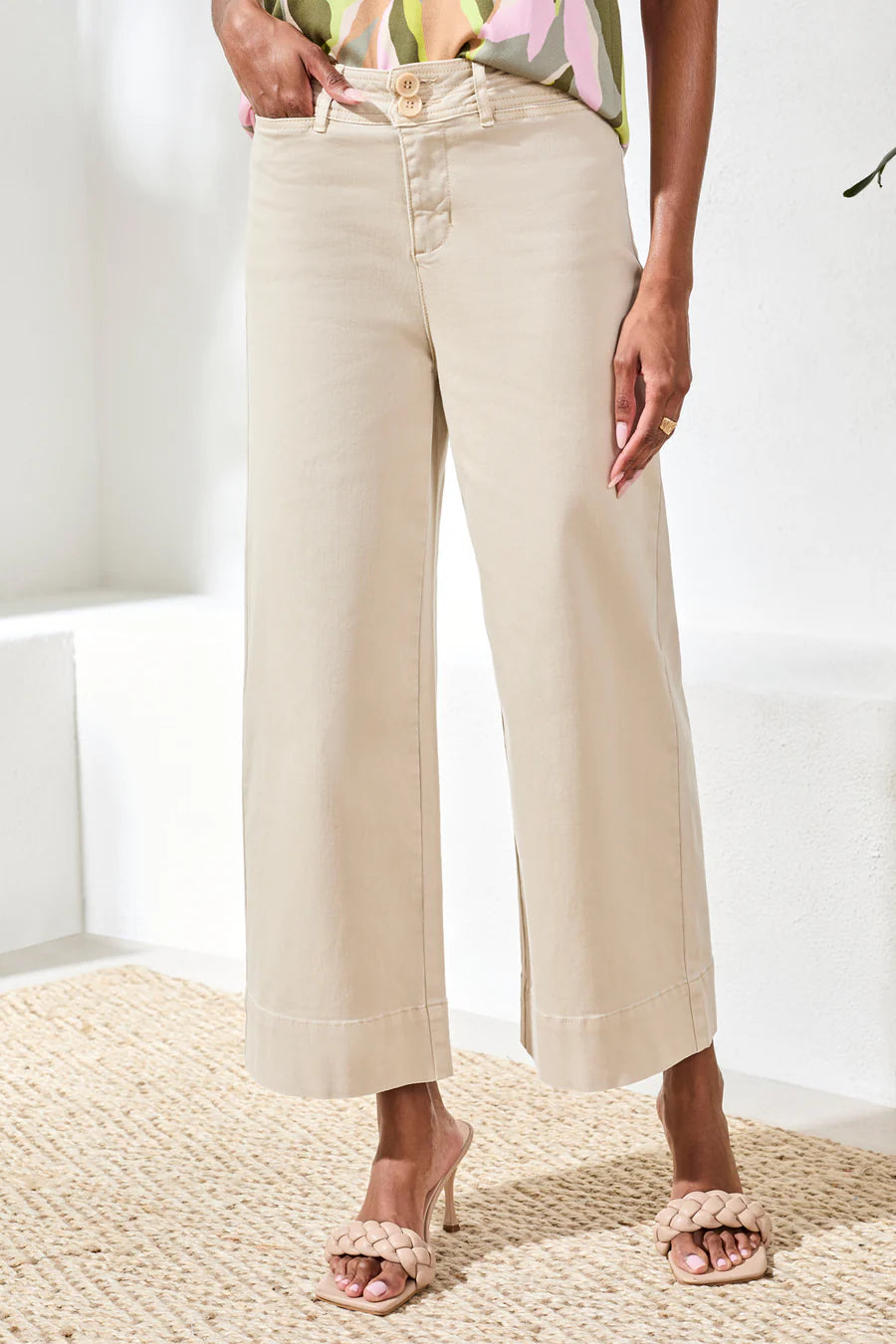 Comfort Stretch High Rise Palazzo Pants | Canvas