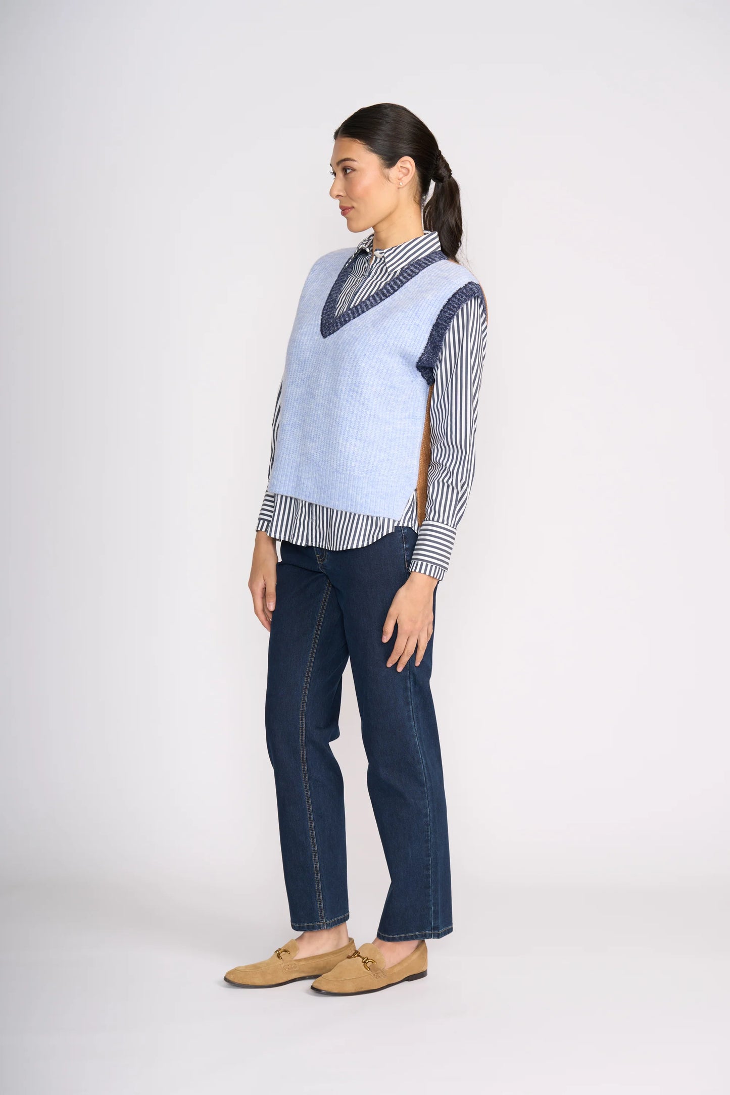 Plush Love Vest | Blue Combo