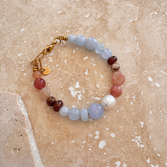 Whisper Pearl & Stone Bracelet