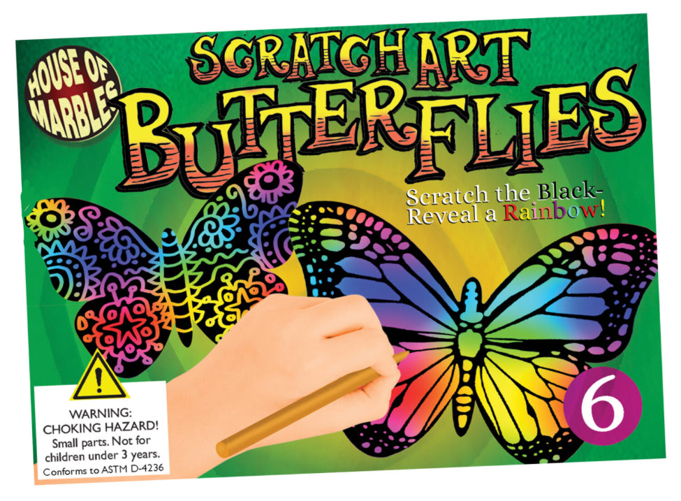Scratch Art Butterflies