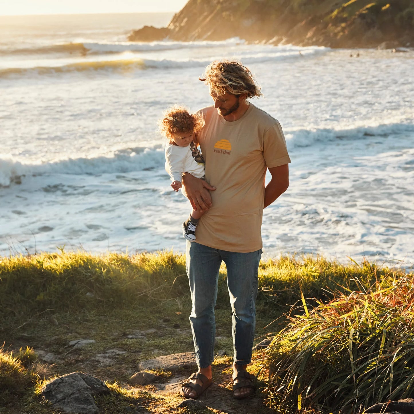 **COMING SOON** Rad Dad Organic Cotton Tee | Tan