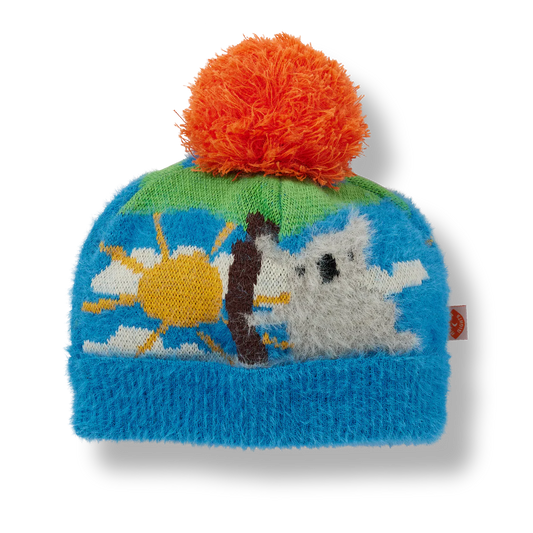 Fluffy Knit Kids Beanie | Yo’s Country