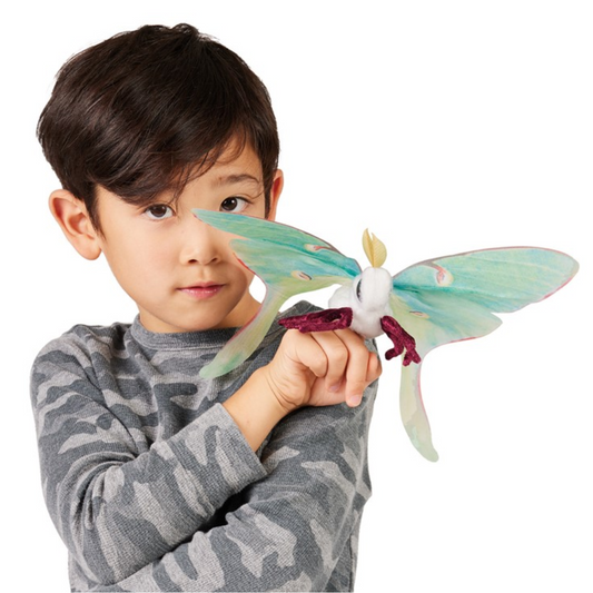 Luna Moth Finger Puppet