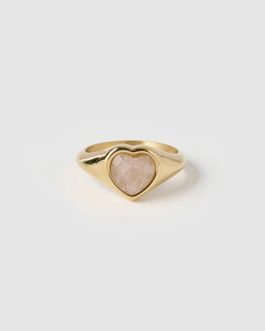Romance Gold Ring | Rose Quartz