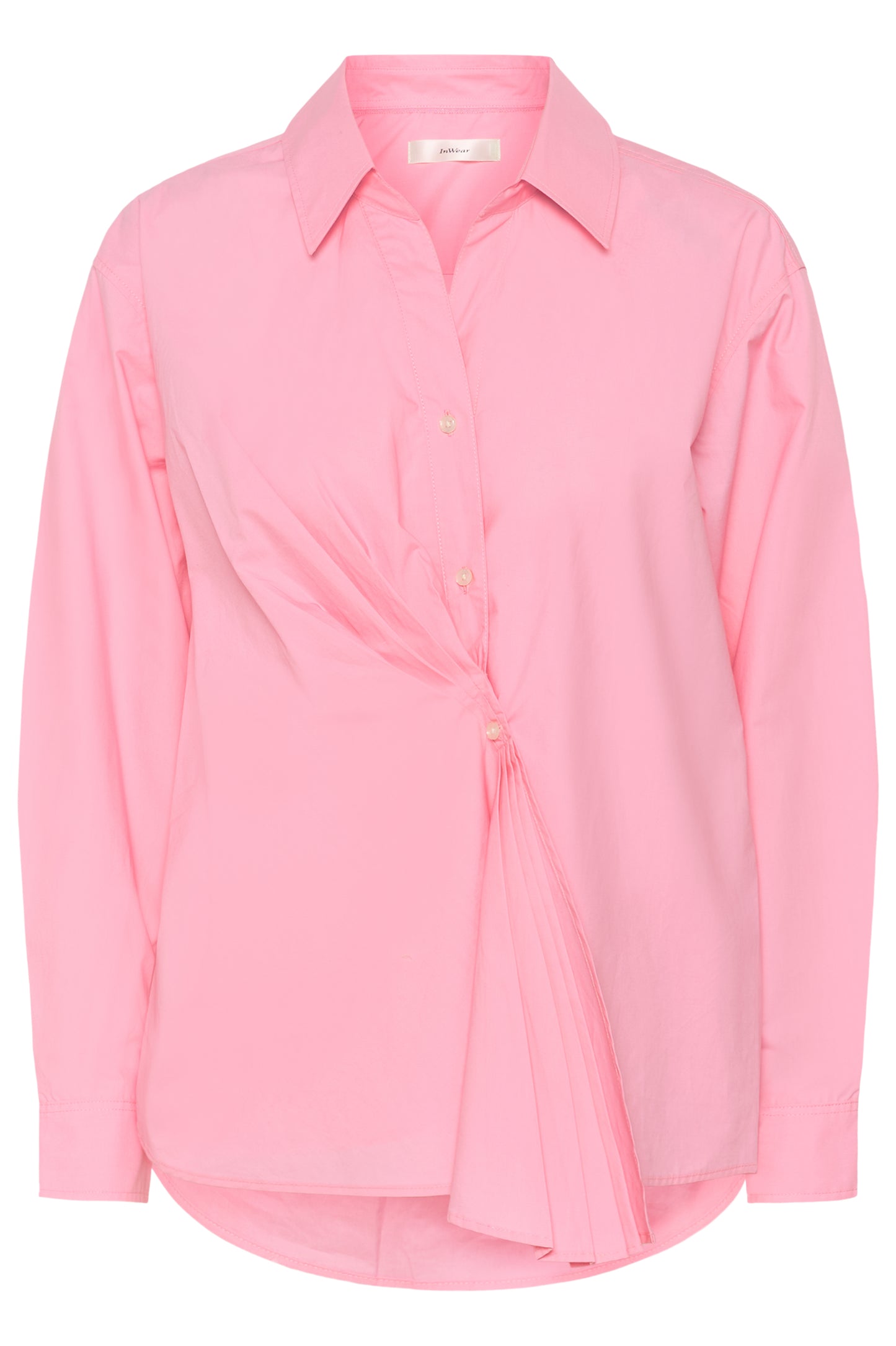 Leloiw Dallas Pleated Shirt | Candy Pink