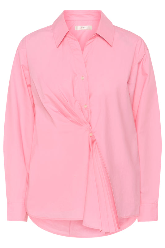 Leloiw Dallas Pleated Shirt | Candy Pink