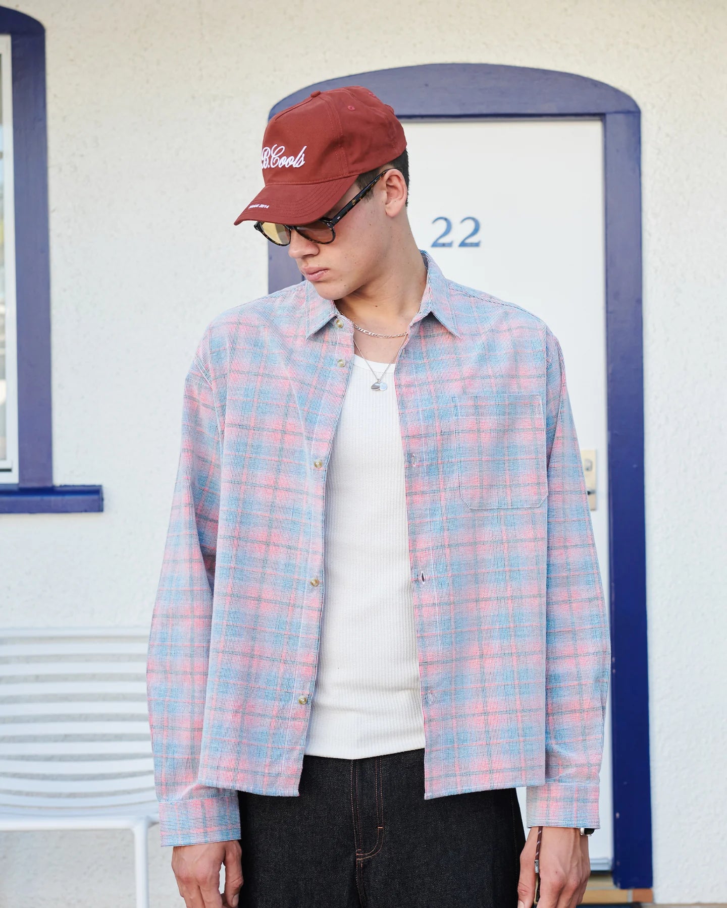Cabin Shirt | Pink Cord Plaid