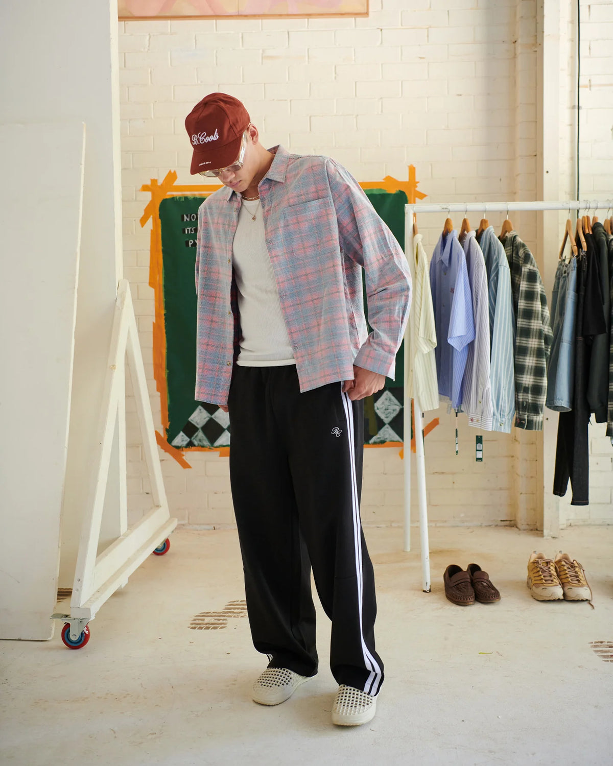 Cabin Shirt | Pink Cord Plaid