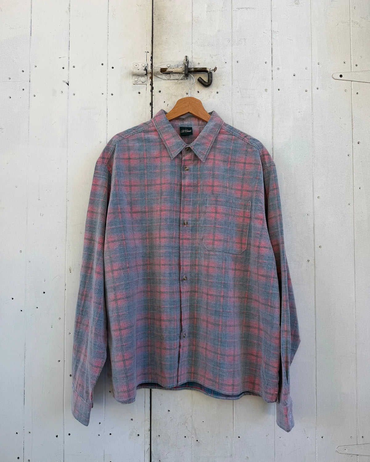 Cabin Shirt | Pink Cord Plaid