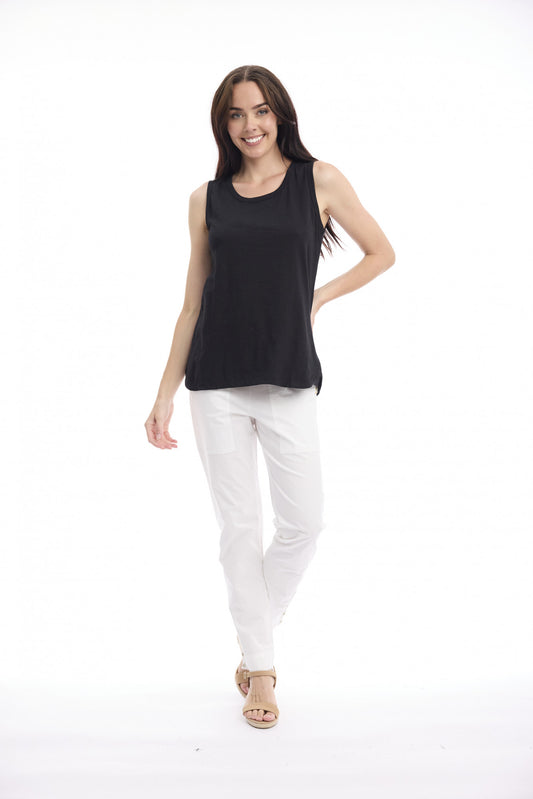 Cotton Knit Cami | Black