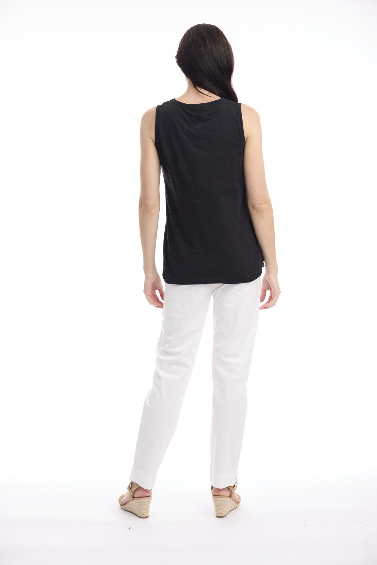 Cotton Knit Cami | Black