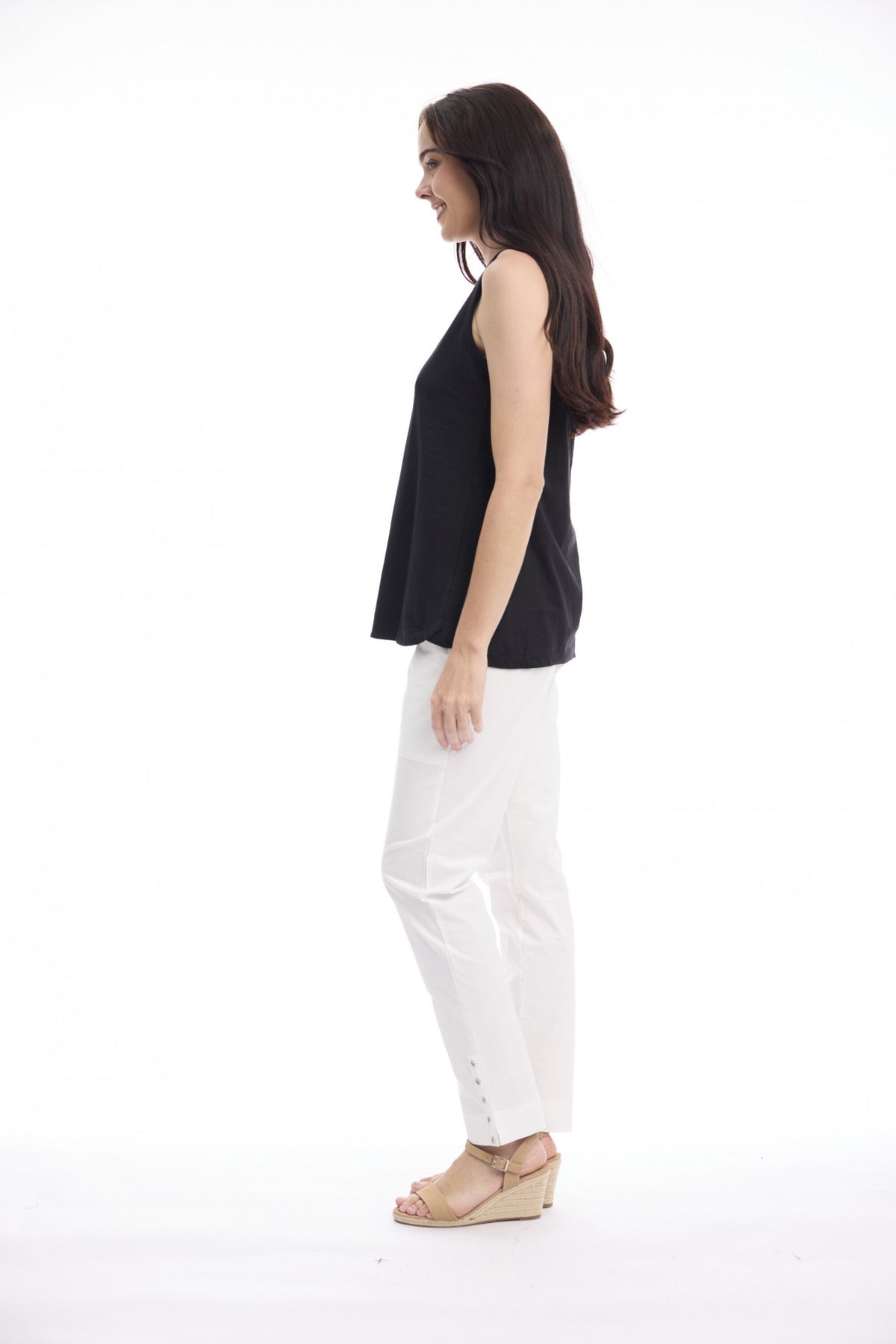Cotton Knit Cami | Black