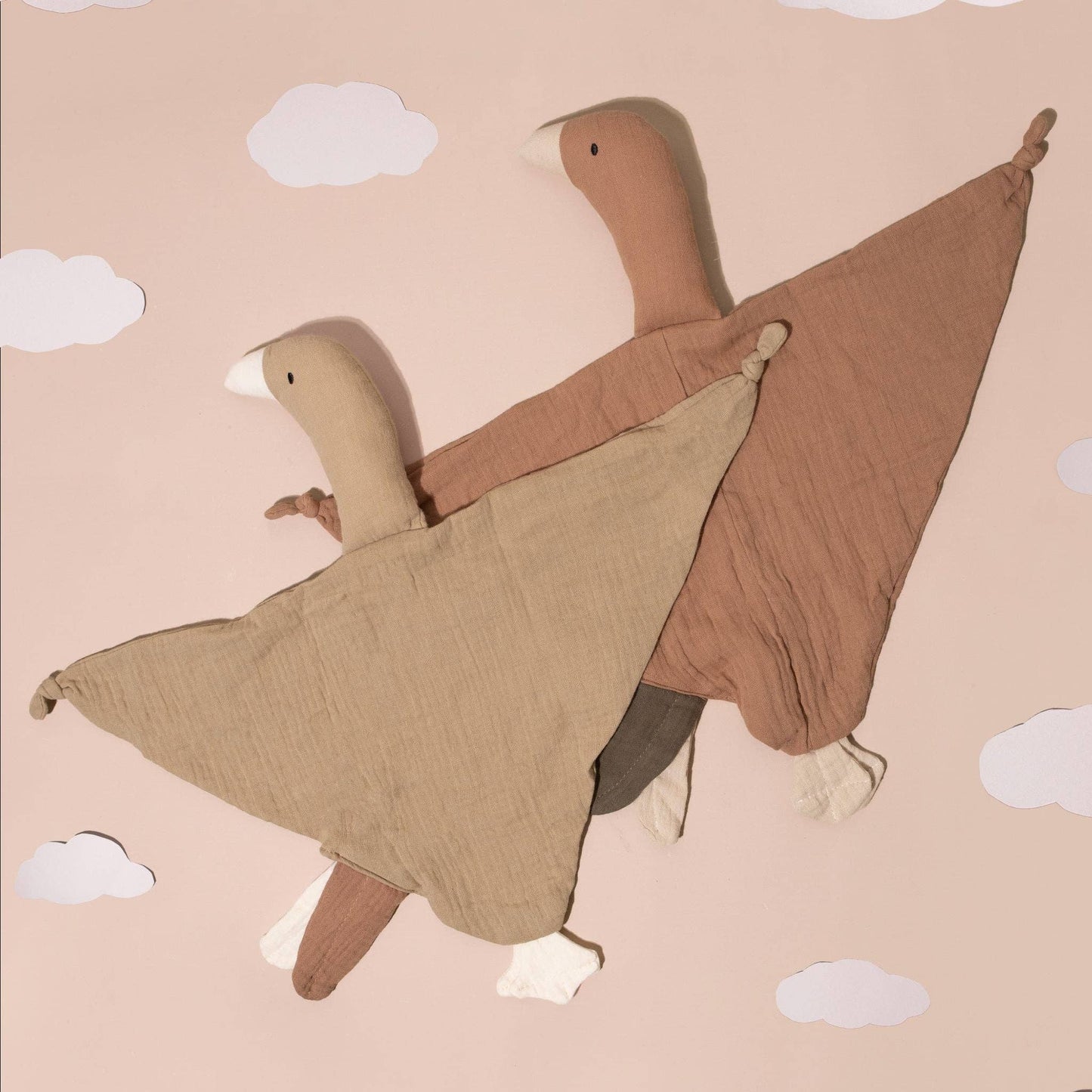 **LANDING SOON** Goose Comforter Baby Security Blanket - Sandrift
