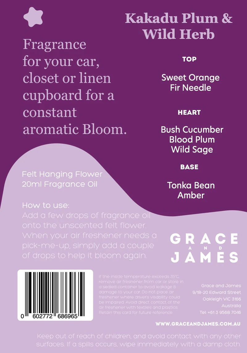Bloom Air Freshener | Kakadu Plum & Wild Herb