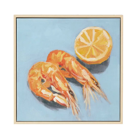 **COMING SOON** Shrimp Framed Oil Painting