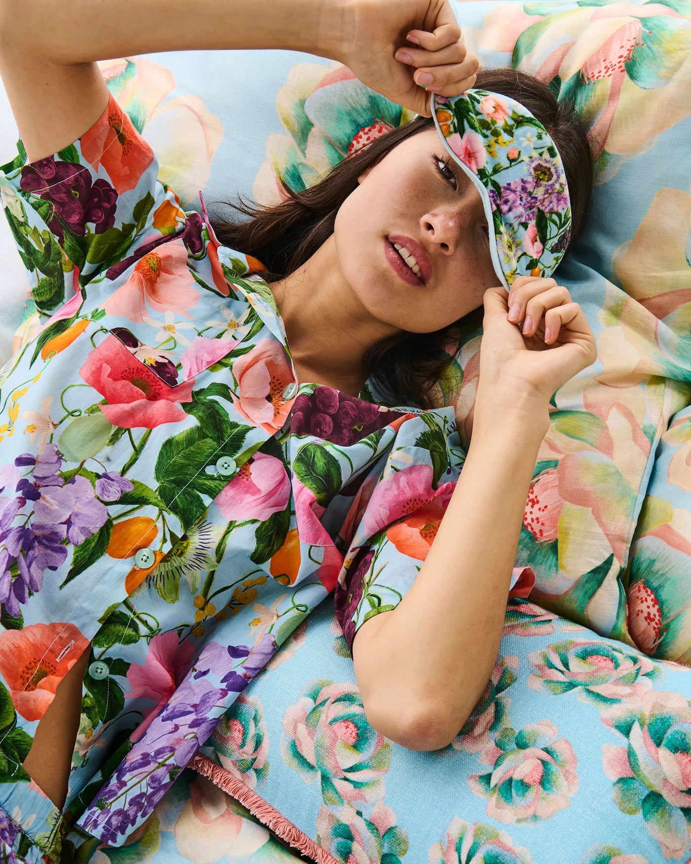 Short Sleeve Shirt and Pant Pyjama Set | Spring in the Air