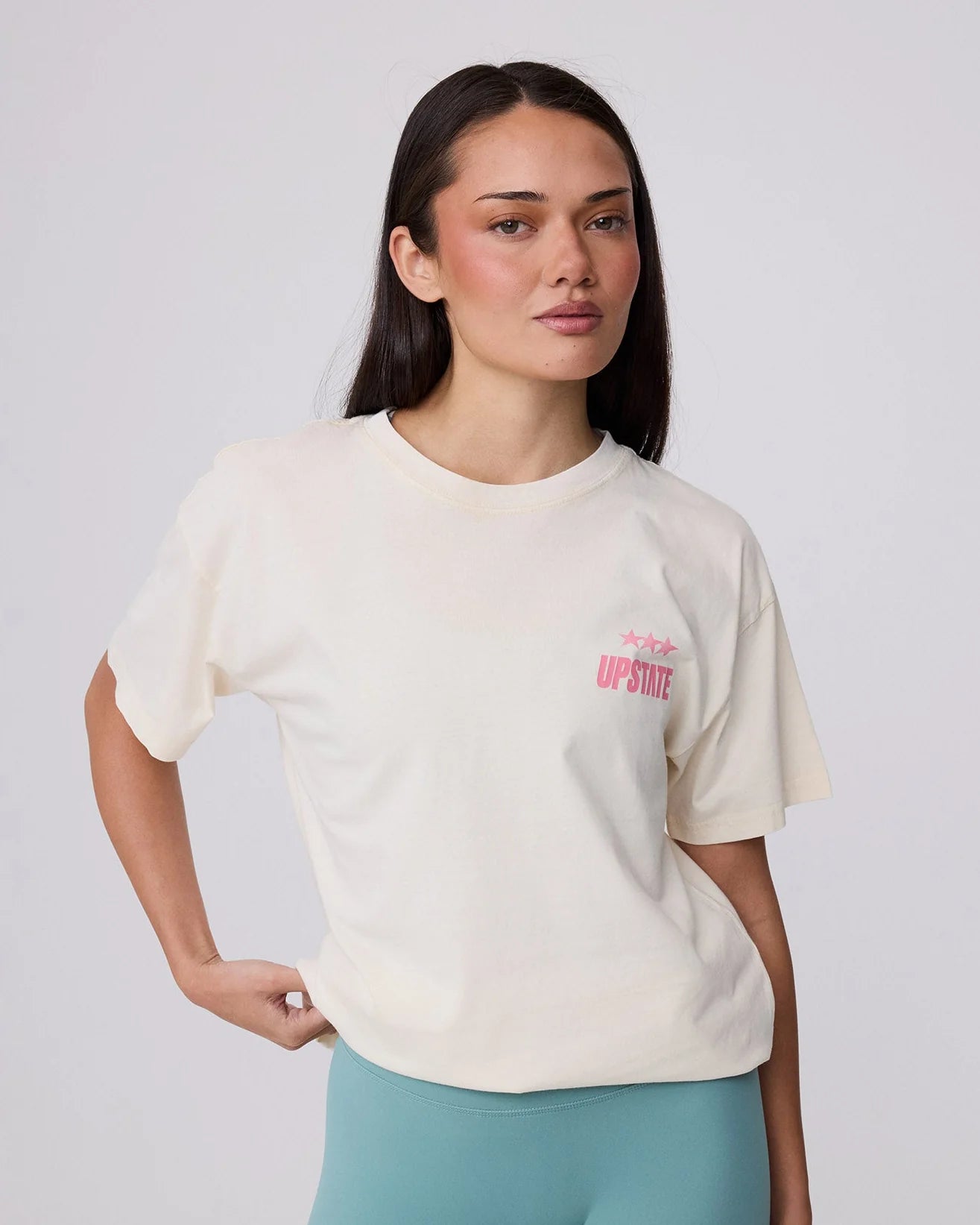 Upstate Sport Thrive Tee | Washed Turtle Dove