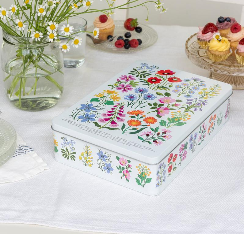 Rex London Tin - Biscuit Tin Wild Flowers