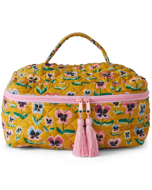 **COMING SOON** Pretty Pansy Toiletry Cotton Case