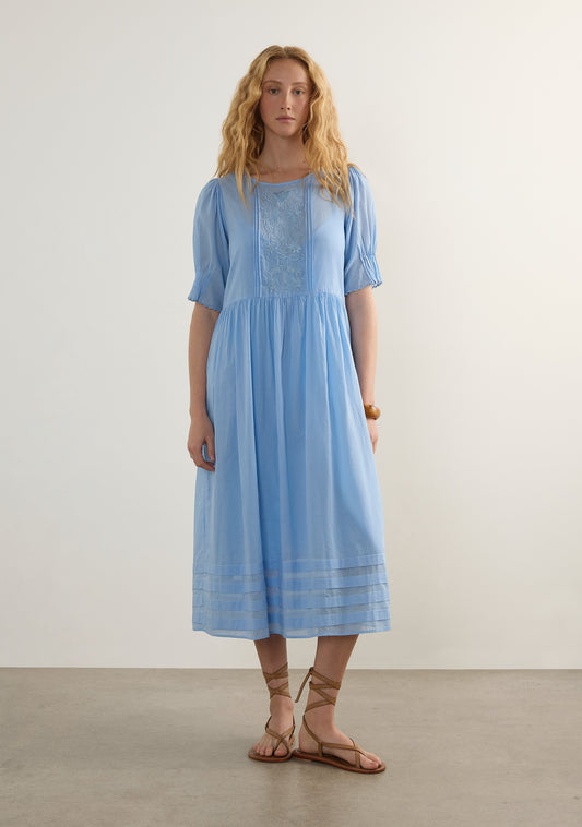 Ryder Midi Dress | Dusty Blue