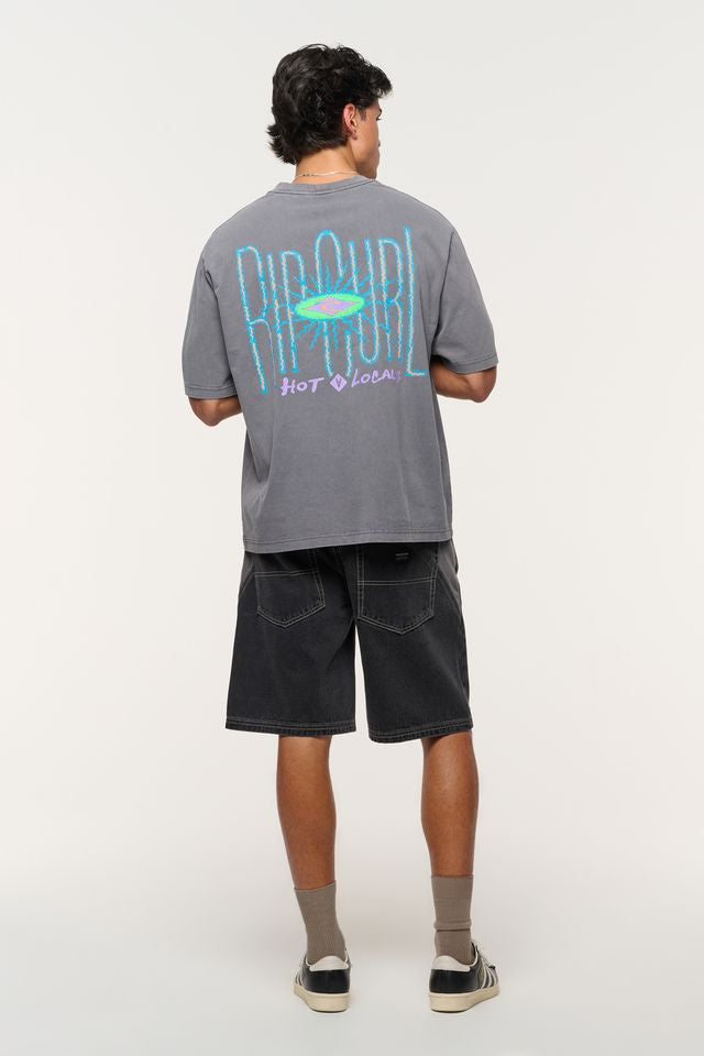 Abrand X Rip Curl Hot Locals Vintage Tee | Vintage Black