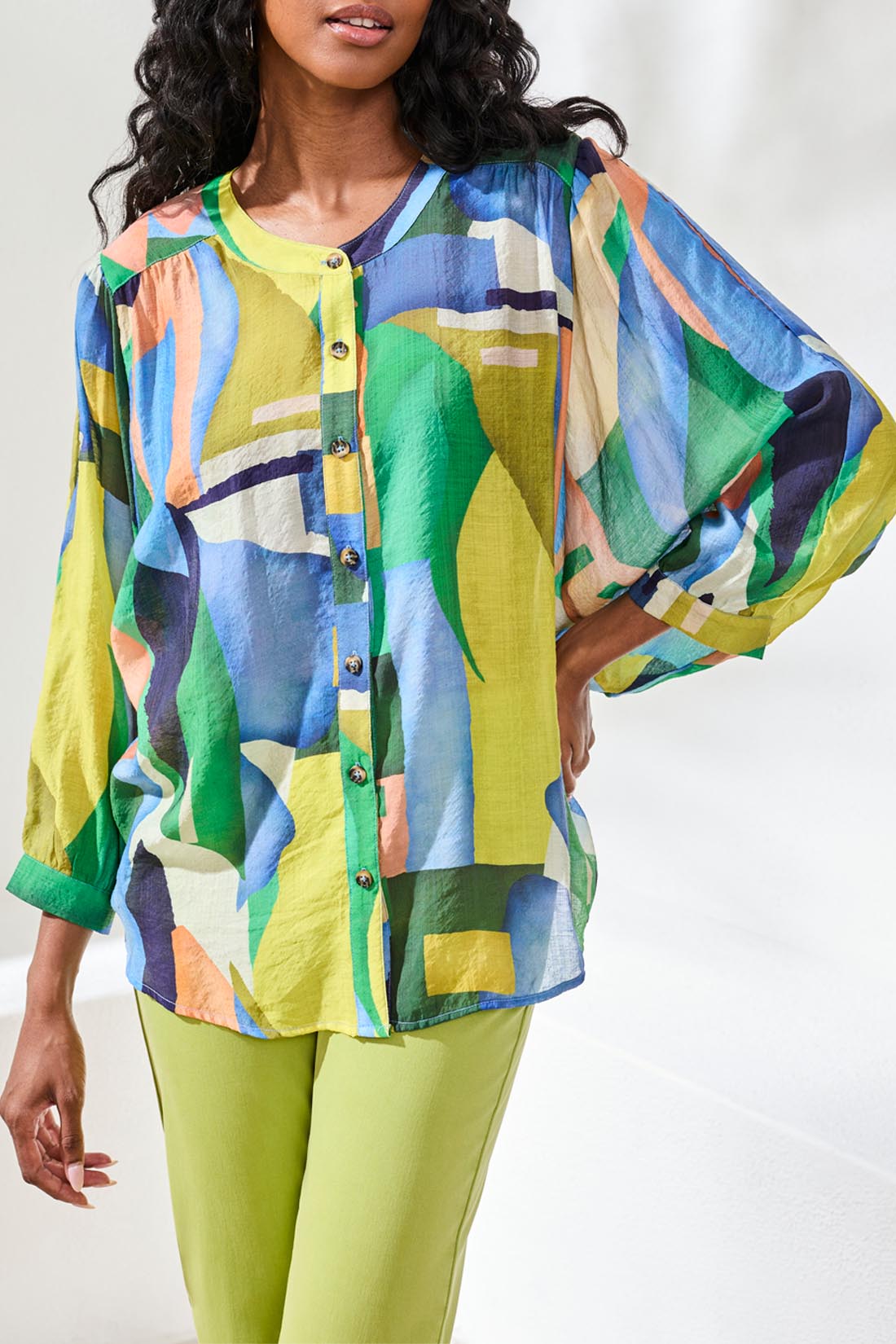 Flowy Dolman Sleeve Blouse | Mojito