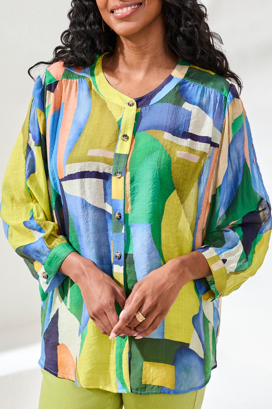 Flowy Dolman Sleeve Blouse | Mojito