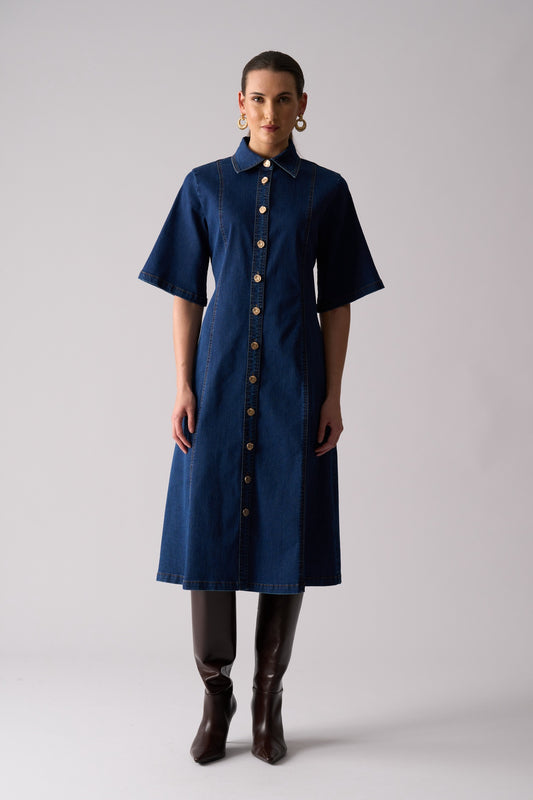 Rhythm and Blues Dress | Indigo