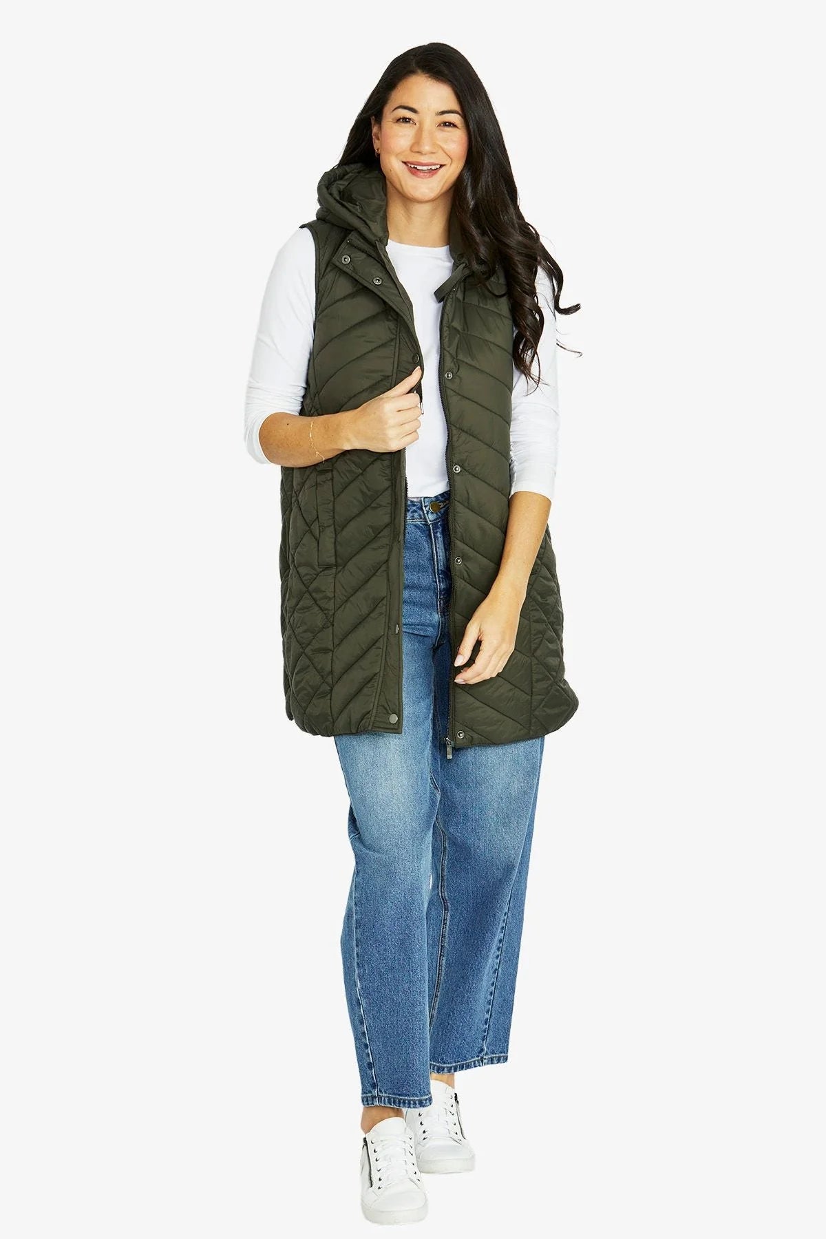 Longline Vest | Khaki