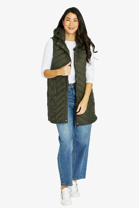 Longline Vest | Khaki