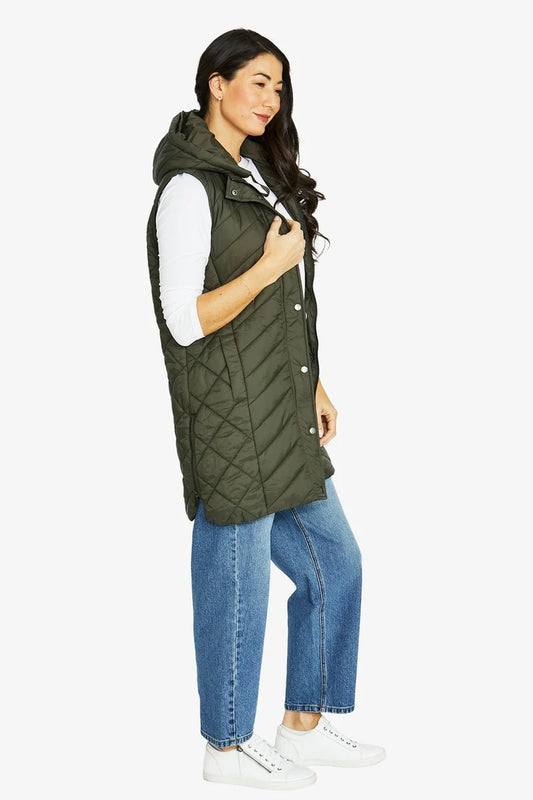 Longline Vest | Khaki