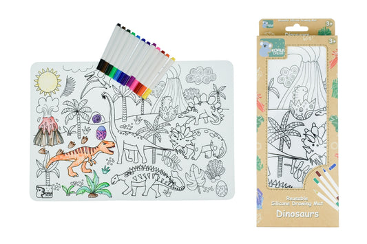 Reusable Silicone Drawing Mat | Dinosaurs