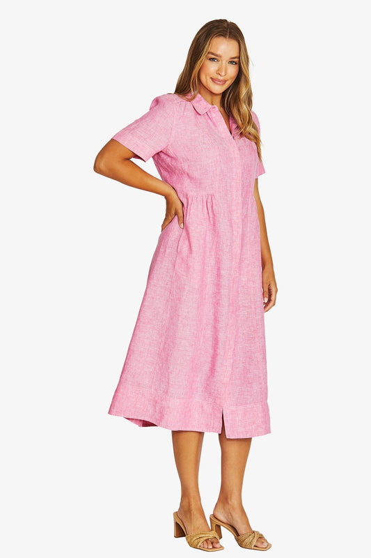 Seam Detail Shirt Dress | Hibiscus