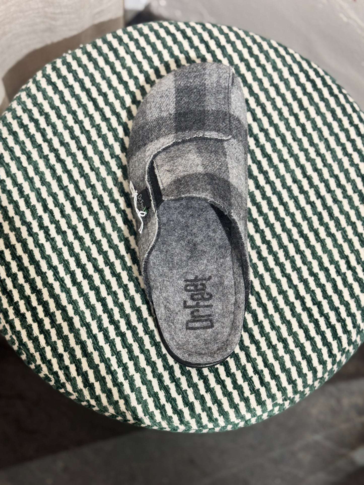 Heath Slipper | Grey Tartan