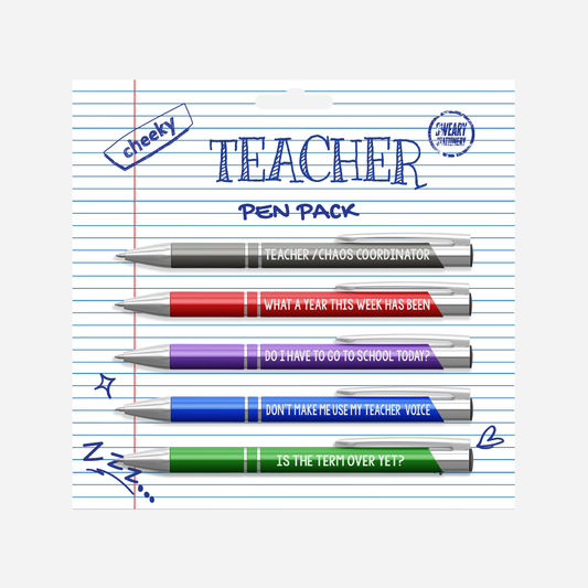 Cheeky Teacher Pen Pack