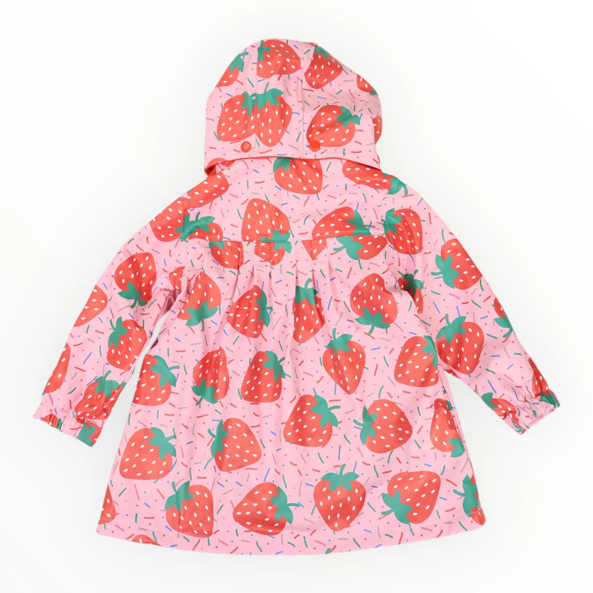 BACK IN STOCK!! Strawberries & Sprinkles Raincoat | Pink