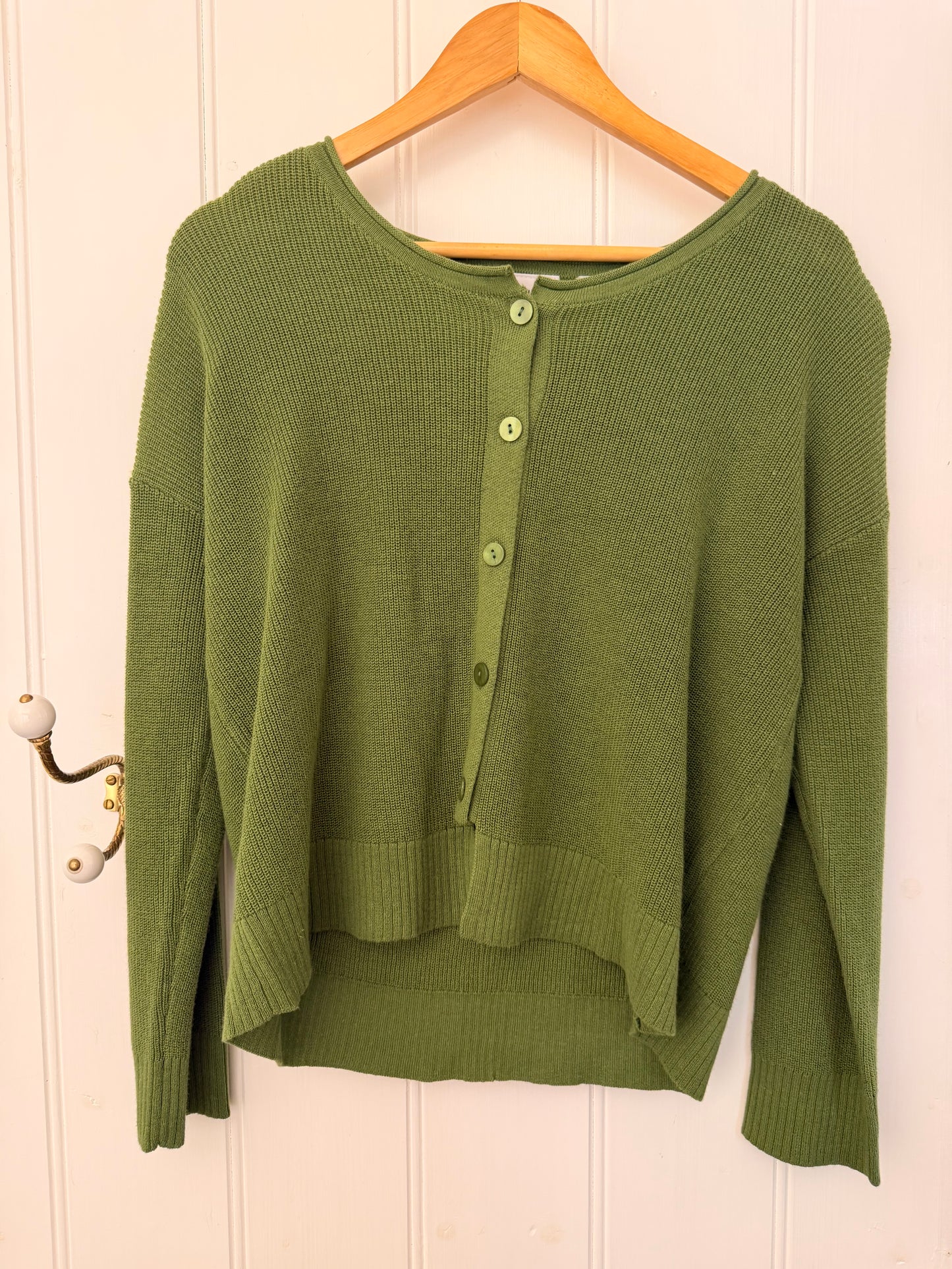 Stepping Up Cardi | Celery