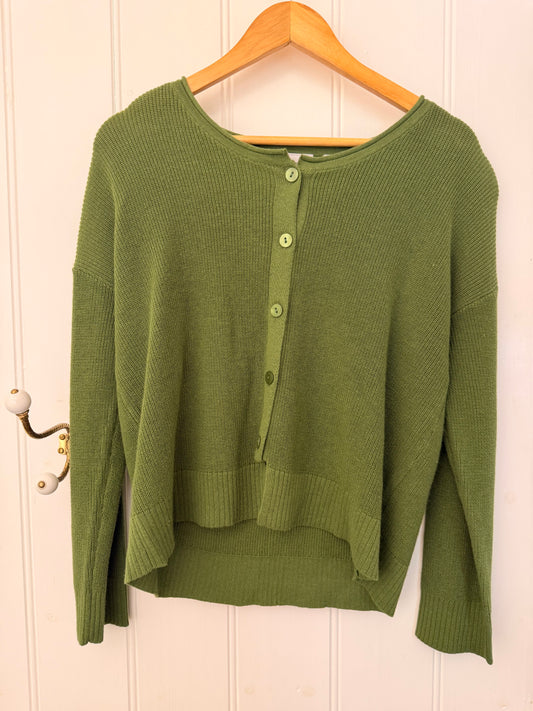 Stepping Up Cardi | Celery