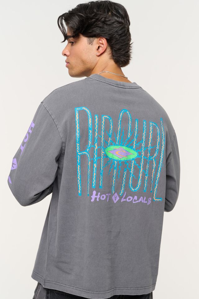 Abrand X Rip Curl Hot Locals Vintage Long Sleeve Tee
