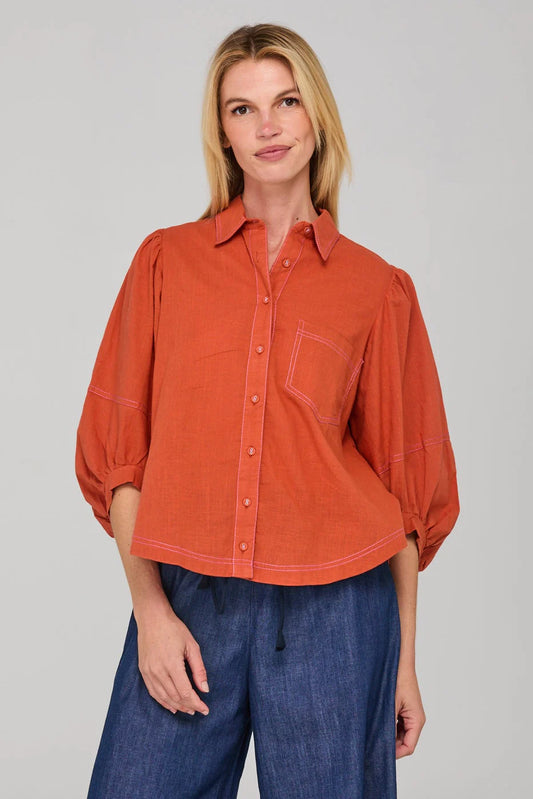Pari Shirt | Burnt Orange
