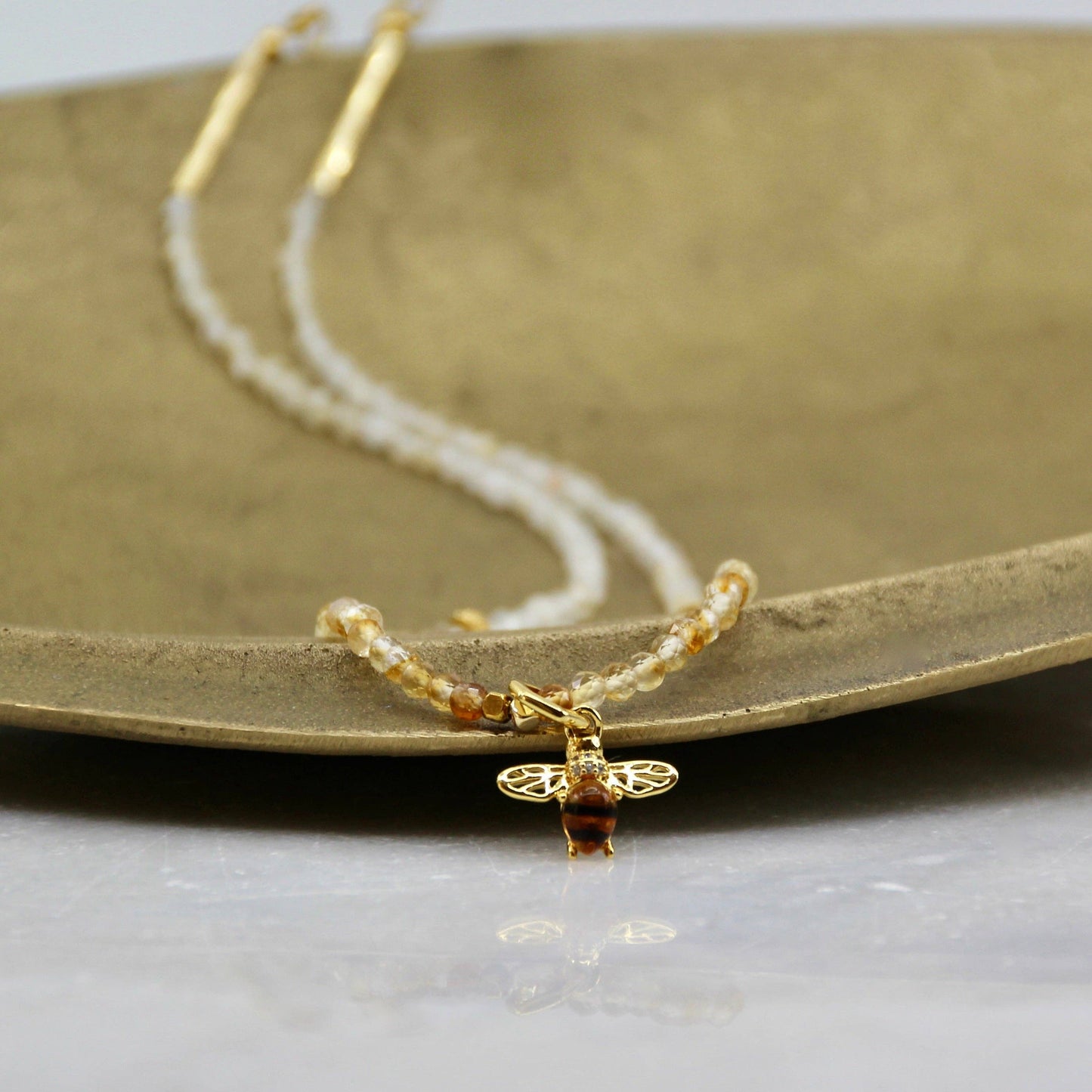 Mystic Melody Charm Bee Necklace