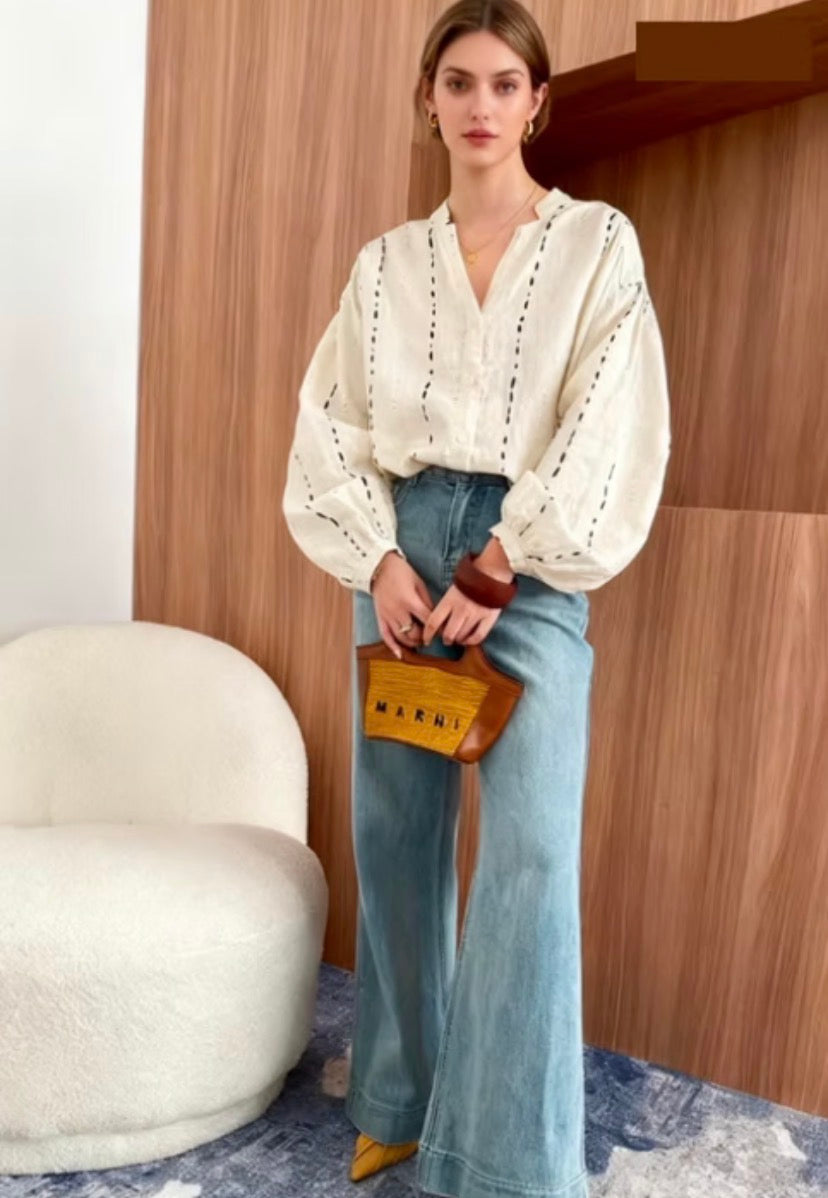 Aquamarine Linen Shirt