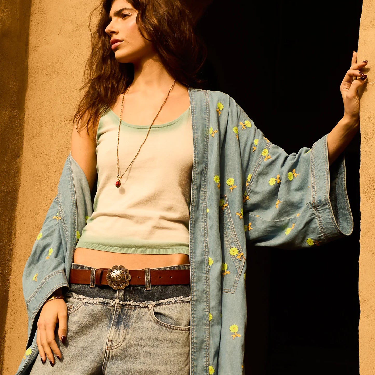 **COMING SOON** Anneliese Denim Robe | Peridot