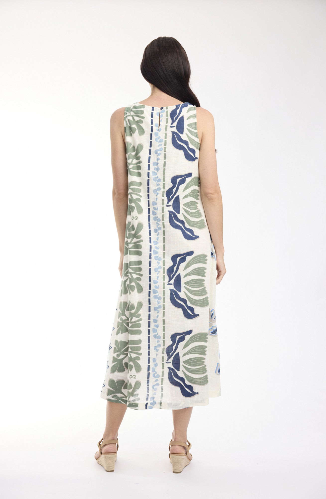 Liberte Sleeveless Midi Dress | White