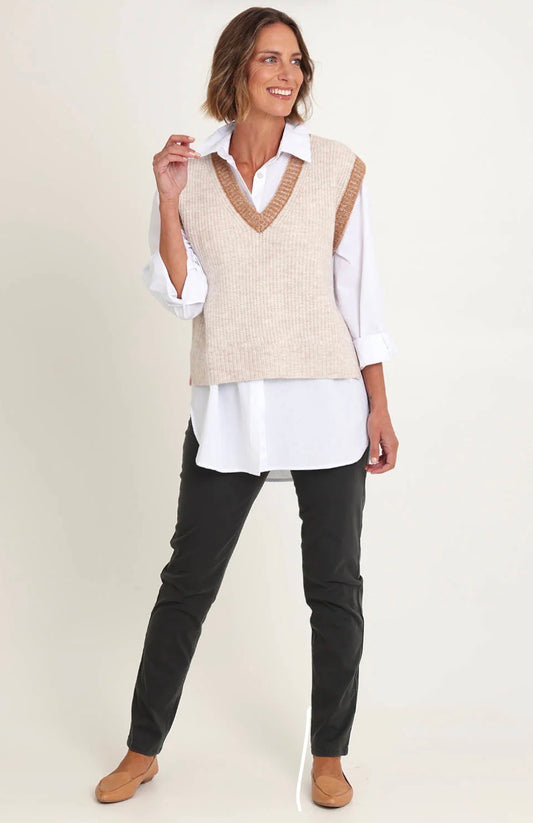 Plush Love Vest | Pink Combo