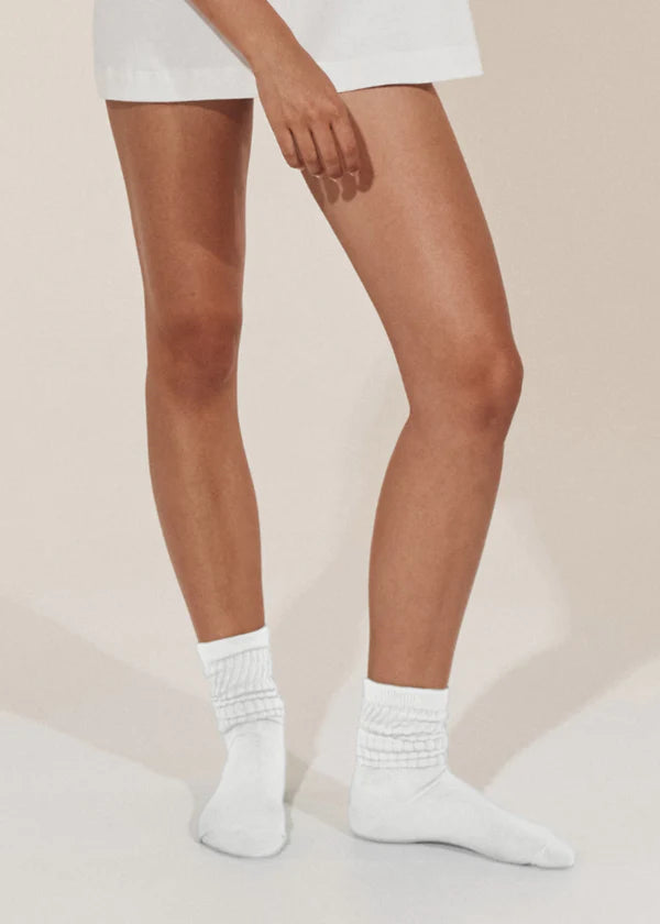 The Slouchy Sock | White