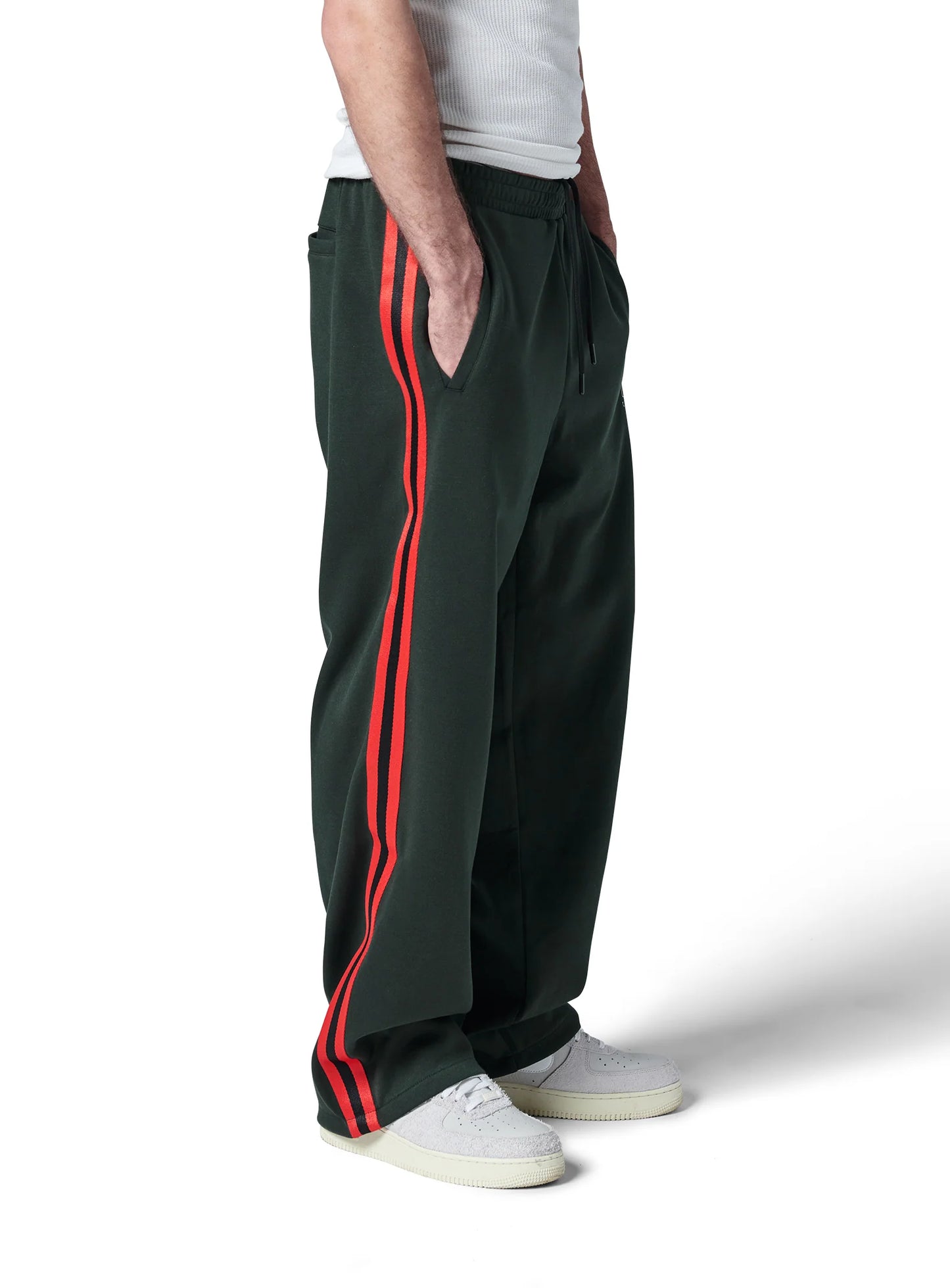 Boxy Track Pant | Forest